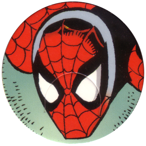 1994 Toybiz Spider-Man Hero Cap set of popular 50 pogs milk caps Marvel Comics